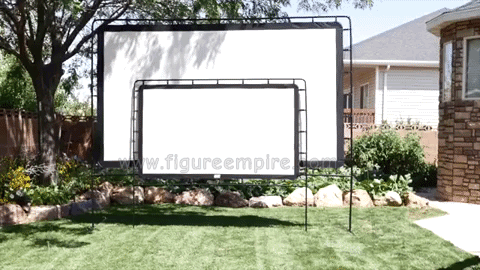 60 to 150 Inch Portable Outdoor Movie Screen - Ninja New