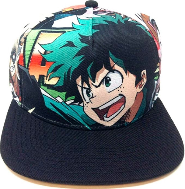 Bioworld My Hero Academia Characters Big Face Sublimated All Over Print Snapback