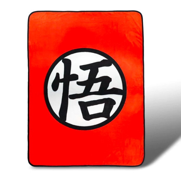 Dragon Ball Z Custom Goku Symbol Fleece Warm Blanket | 45 x 60 Inches