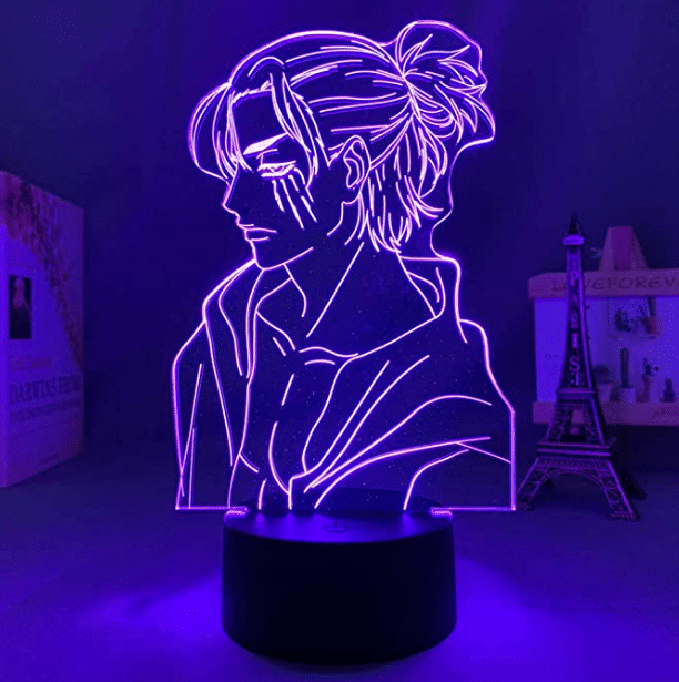 Anime 3D Lamp Gift Led Night Light Attack Anime Actor Figure