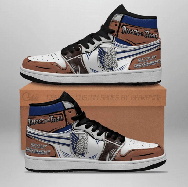 Scout Regiment JD1s Sneakers Attack On Titan Anime JD1s Sneakers