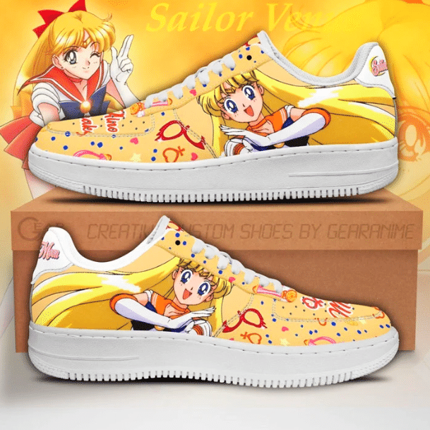 Sailor Venus Air Sneakers Custom Anime Sailor Moon Shoes PT04