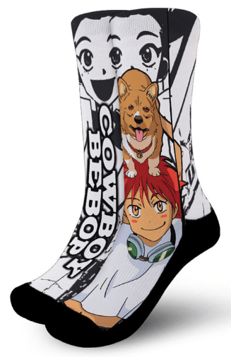 Edward Wong Socks Cowboy Bebop Custom Anime Socks Manga Style