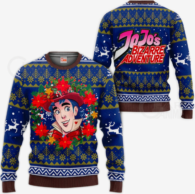 Jonathan Joestar Ugly Christmas Sweater JoJo's Bizarre Adventure Anime