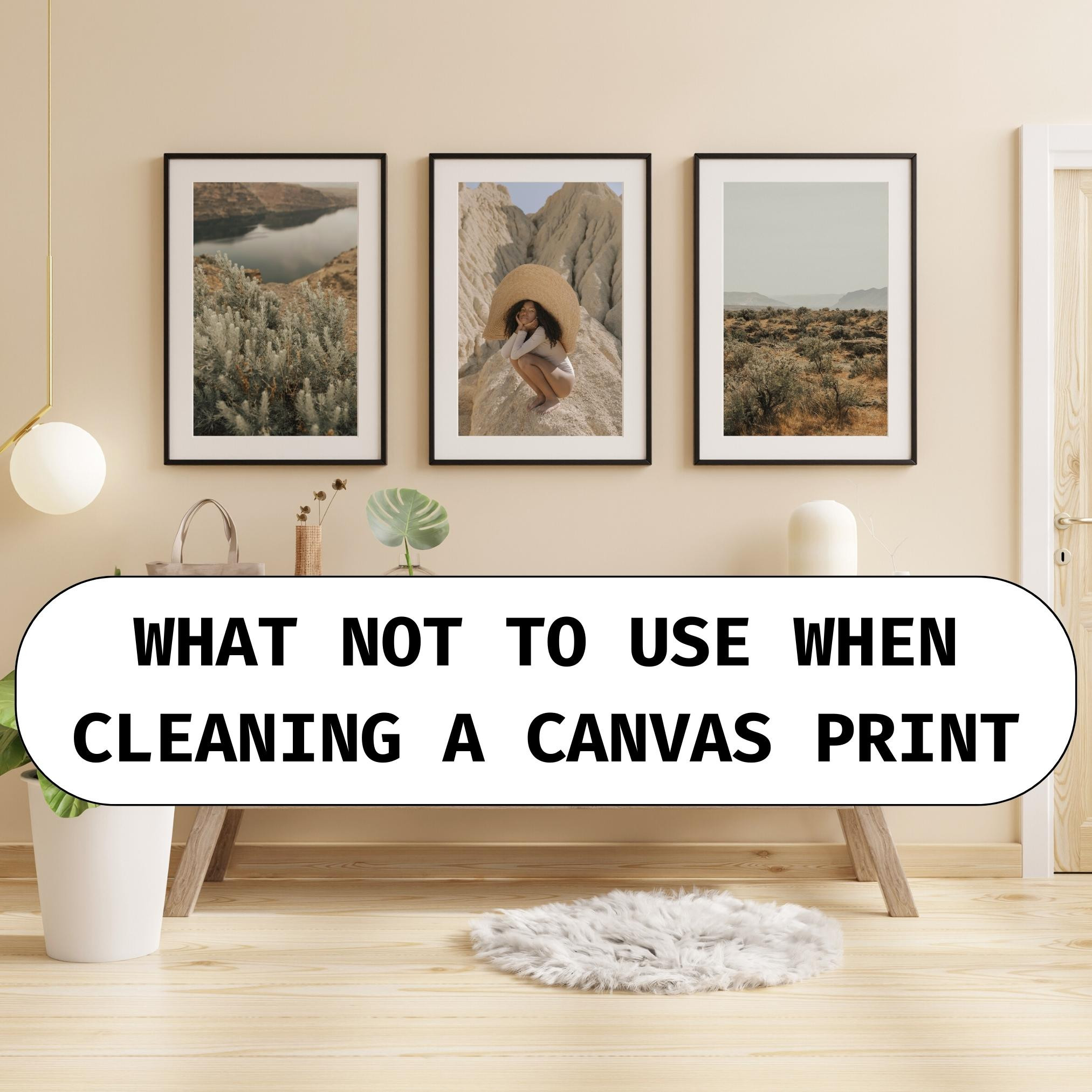 What Not to Use When Cleaning a Canvas Print