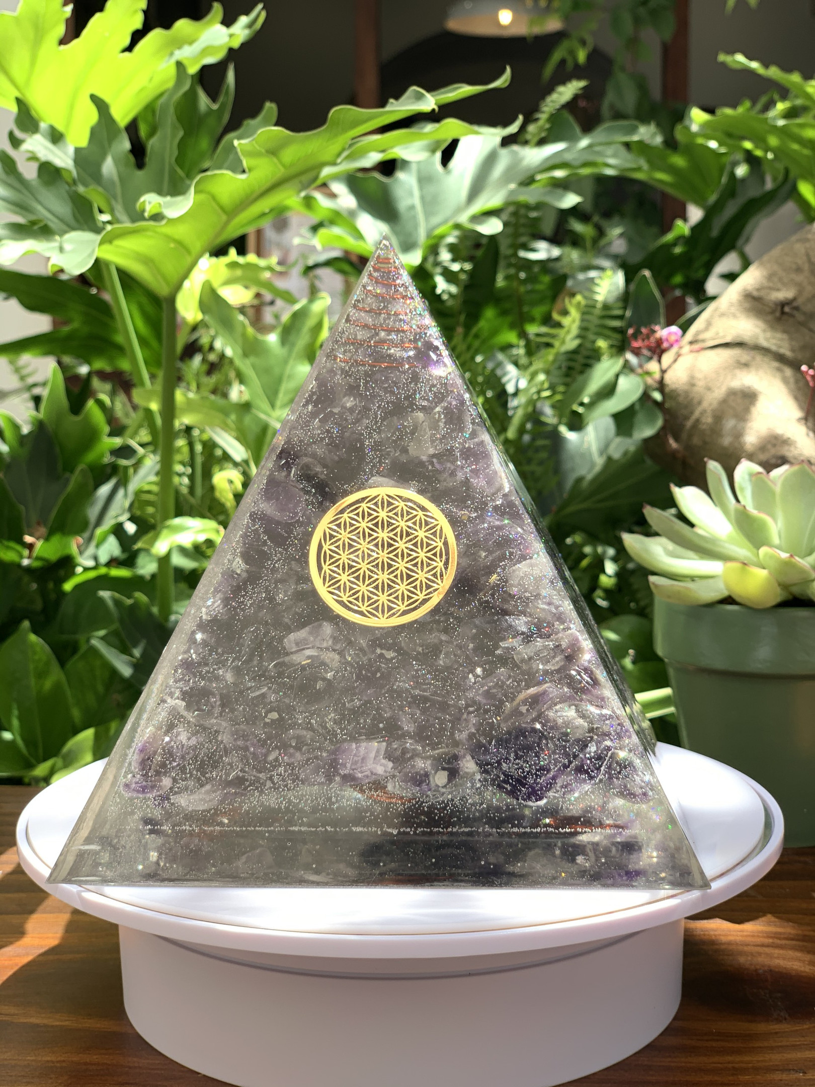 Smokey Quartz Stone Pyramid