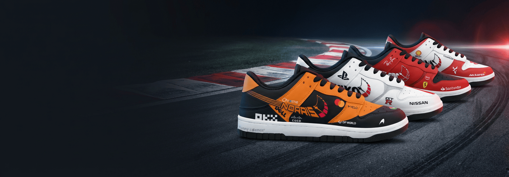 Racing-inspired SB Dunk sneakers